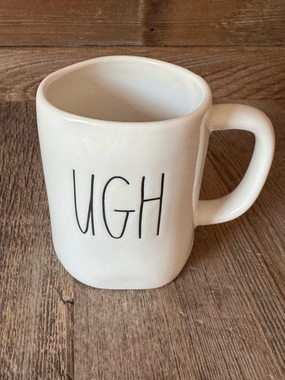 Rae Dunn 'UGH' Ceramic Coffee Mug